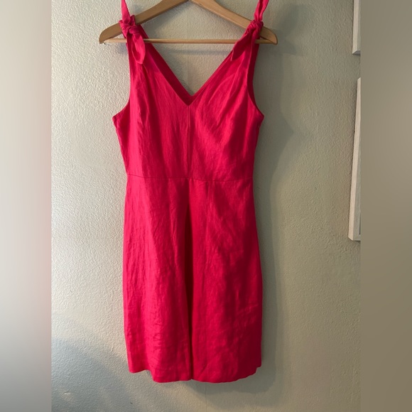 Gap Pink Linen Dress Size 2 - Picture 2 of 11